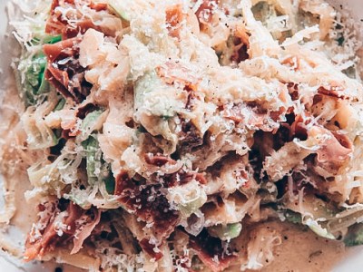 Cuketové špagety s riccotou